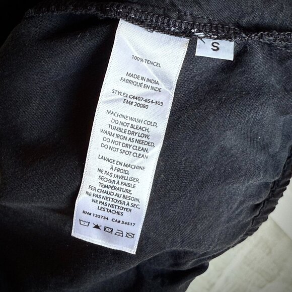 Cloth & Stone Elastic Shirred Long Sleeve Blouse Small - Picture 4 of 8